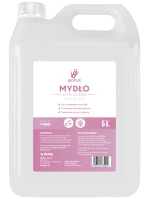 Mydło w pianie o zapachu letniego ogrodu Biopur 5 l