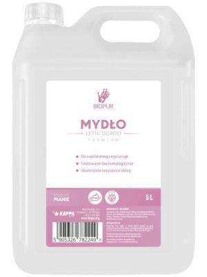 Mydło w pianie o zapachu letniego ogrodu Biopur 5 l